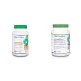 Organika Liposomal Vitamin C 500mg- High Absoprtion for Superior Bioavailability, Immunity- 60vcaps & Magnesium Bisglycinate - 200mg, High Absorption, Muscle Recovery, Heart Support, 120vcaps