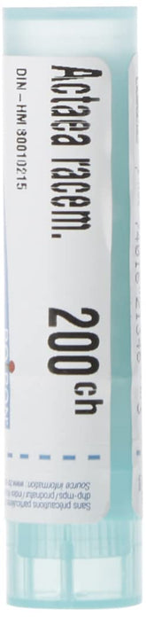 Boiron Actaea racemosa(cimicifuga) 200ch,Homeopathic medicine. Each tube contains 4 g (approximately 80 pellets)