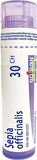 Boiron Sepia officinalis 30ch,Homeopathic medicine. Each tube contains 4 g (approximately 80 pellets)