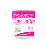 Boiron Camilia Baby Teething Medicine, 30 unit-doses. Camilia used for pain, restlessness, irritability and diarrhea due to teething. Benzocaine-Free and Preservative-Free ,No Sugar, No Dye. 1 to 30 months Day and night use