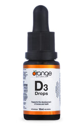 Orange Naturals Vitamin D3 Drops 1000IU 15ml, Natural Orange Flavour with MCT Base, 450 Servings, Daily Vitamin D Supplement for Strong Bone, Healthy Teeth & Active Living, Easy-to-Take Liquid Formula