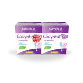 Boiron Cocyntal 60 drinkable unit-doses (Twin Pack) used for infant colic: abdominal pain, cramps, spasms and intestinal gas. Age: 1 to 6 months. Day and Night use.