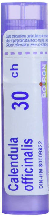 Boiron Calendula officinalis 30ch,Homeopathic medicine. Each tube contains 4 g (approximately 80 pellets)