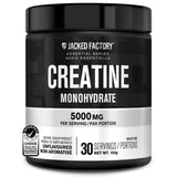 Jacked Factory Creatine Monohydrate Powder 150g - Canadian-Owned Informed Choice Certified Supplement for Increased Muscle Mass*, Improved Strength, Power, & Performance** - 30 Servings, Unflavored