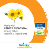 Boiron Arnicare Tablets, Homeopathic Medicine for Muscle and Joint Pain Relief, Swelling from injuries, Bruise & Brusing, from Natural Sourced Plants Including Arnica Montana, 60 Tablets.