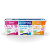 Boiron Toddler Box – This gift set contains one box each of Camilia, Quietude, and Coryzalia, with 30 unit-doses per product.