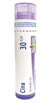 Boiron Cina 30ch,Homeopathic Medicine. Each Tube Contains 4 g (Approximately 80 pellets)