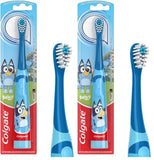 Colgate Kids Battery Powered Toothbrush, Bluey, Extra Soft, 1 Count (Pack of 2)