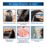 Nizoral Hair Shampoo Brush with Soft Silicone Scalp Massager Brush Head, For all Hair Types, Deep Cleanses Scalp and Removes Dead Flaky Skin and Residue