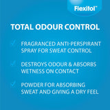 Flexitol Foot Odour Powder Spray – Deodorizer Powder for Sweaty, Smelly Feet & Shoes (143g) (Pack of 2)