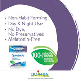 Boiron Quietude 90 tablets, Great for sleep and minor sleeping disorders (restlessness, difficulty falling asleep, nocturnal awakening, occasional sleeplessness) and nervousness (hypersensitivity, irritability). Homeopathic Medicine.
