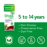 Boiron Stodal Herbal Syrup – Plant-Based Formula for Cough & Cold symptoms, 150ml Bottle. Suitable for ages 5 to 14 years