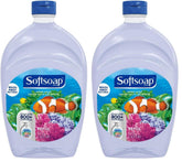 Softsoap Antibacterial Liquid Hand Soap Refill - Aquarium Series - Fresh Scent- Moisturizing Hand Wash, Savon a Main, Dermatologically Tested, for Soft Smooth Skin, 1.47 Liters (Pack of 2) (Packaging May Vary)
