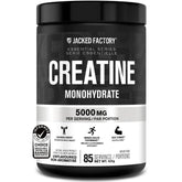 Jacked Factory Creatine Monohydrate Powder 425g - Canadian-Owned Informed Choice Certified Supplement for Increased Muscle Mass*, Improved Strength, Power, & Performance** - 85 Servings, Unflavored