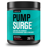 Jacked Factory Pumpsurge Caffeine Free Preworkout - Stim Free Pre Workout Powder, Nitric Oxide Pump Pre Workout, & Nootropic Supplement - Intense Pumps, Laser Focus - 20 Servings, Cherry Limeade