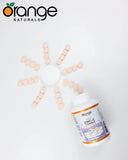 Orange Naturals Kids Zinc + Vitamin C, 90 Chewable Tablets, 90-Day Supply with 12mg Zinc & 100mg Vitamin C, Helps Build Immunity, Strong Bones and Teeth - Support Overall Wellness