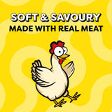 TEMPTATIONS Creamy Puree Cat Treats, Chicken, Lickable Cat Treat, Smooth & Creamy, Healthy, Made with Real Meat, Single-Serve, 44 Servings 2g Each (11 Packs of 4 Pouches)