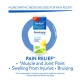 Boiron Arnicare Gel 120g for pain relief, Muscle pain and joint pain. Eases resorption of bruises and inflammatory oedema caused by falls, blows, blunt injury or surgery.