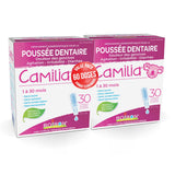 Boiron Camilia Baby Teething 60 unit-doses (twin pack). Camilia used for pain, restlessness, irritability and diarrhea due to teething. Benzocaine-Free and Preservative-Free,No Sugar, No Dye. 1 to 30 months