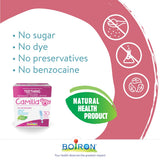 Boiron Camilia Baby Teething 60 unit-doses (twin pack). Camilia used for pain, restlessness, irritability and diarrhea due to teething. Benzocaine-Free and Preservative-Free,No Sugar, No Dye. 1 to 30 months