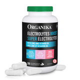 Organika Electrolytes Boost Capsules - Healthy Hydration and Energy Boost, Infused with Zinc and Vitamin B6 for Enhanced Immunity and Muscle Function, BPA and Gluten Free - 200vcaps