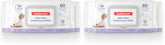 Sudocrem Pure Water Wipes 60 Count - Unscented, Hypoallergenic, Plant-Based Baby Wipes, 99% Water - Extra Strong and Ultra Soft (Pack of 2)
