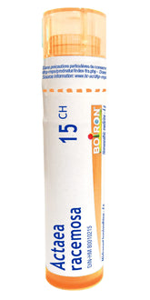 Boiron Actaea racemosa (cimicifuga) 15ch,Homeopathic medicine. Each tube contains 4 g (approximately 80 pellets)