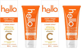 Hello Whitening Toothpaste with Fluoride Powered by Vitamin C, Teeth Whitening Toothpaste for Adults, Helps Freshen Breath and Removes Surface Stains, SLS Free, Natural Peppermint Flavor, 82mL Tube