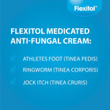 Flexitol Medicated Anti-Fungal Cream for Athlete's Foot - Best OTC Treatment for Foot Fungus & Fungal Infections, Effective Anti-Fungal Cream for Feet (56g)