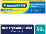 Preparation H Multi-Symptom Hemorrhoid Treatment Ointment with Bio-Dyne, 50g Tube