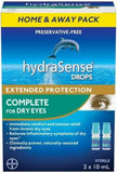 hydraSense Complete Eye Drops For Dry Eyes - Preservative Free Eye Drops For Dry Eye Relief, Immediate Comfort & Intense Relief From Chronic Dry Eyes, Naturally Sourced, Can Use With Contacts, 2x10mL