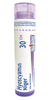 Boiron Hyoscyamus niger 30ch,Homeopathic medicine. Each tube contains 4 g (approximately 80 pellets)