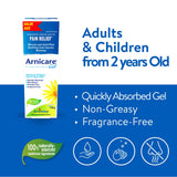 Boiron Arnicare Gel 120g for pain relief, Muscle pain and joint pain. Eases resorption of bruises and inflammatory oedema caused by falls, blows, blunt injury or surgery.
