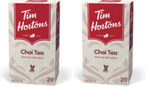 Tim Hortons Chai Tea Bags, 20 Count, 54g | 1.9oz (Pack of 2)