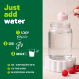 Organika Canadian-Made Electrolytes Powder with Vitamin C & Prebiotic Fibre - Sugar-Free Hydration Drink Mix - Wild Raspberry - 350 g - 100 servings