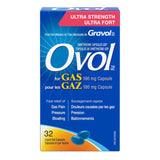 Ovol Ultra Strength Softgels Capsule For Gas, Relief for Gas Pain, Pressure, Bloating, Made in Canada, 180mg