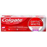Colgate Optic White Advanced Teeth Whitening Toothpaste, Stain Prevention, 133 ml (Pack of 1)