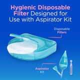 HydraSense Protective Filters for Nasal Aspirator, Baby Nasal Care, Single-Use, 40 Count