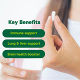 Organika Canadian-Made NAC (N-Acetyl-L-Cysteine) 500mg- Supports Antioxidant Glutathione Levels, Immune System Support, Liver and Detox Support- 180caps