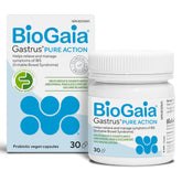 BioGaia Gastrus Pure Action | 30 capsules | For IBS, Gas, and Bloating | Helps reduce significantly abdominal pain & discomfort | FODMAP-friendly formula | Dairy and Gluten Free