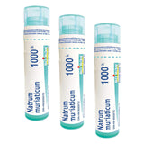 Boiron Natrum muriaticum 1m,Homeopathic medicine. Each tube contains 4 g (approximately 80 pellets) (Pack of 3)