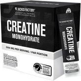 Jacked Factory Creatine Stick Packs - Creatine Monohydrate Powder 5000mg Per Stick - Creatine Supplement for Muscle Growth, Increased Strength, and Improved Athletic Performance - 30 Pack, Unflavoured