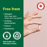Organika Canadian-Made NAD+ Booster - NRC - for Energy Metabolism, Healthy Aging, Vitamin B3, and Cellular Health - 60vcaps, 60 Day Supply