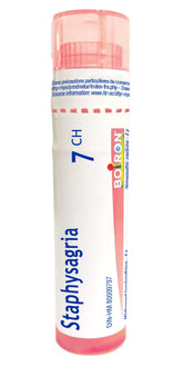 Boiron Staphysagria 7ch,Homeopathic medicine. Each tube contains 4 g (approximately 80 pellets)