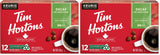 Tim Hortons Decaf Coffee, Single Serve Keurig K-Cup Pods, Medium Roast, 12ct Pack (Pack of 2)