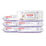 Sudocrem Pure Water Wipes 360 Count - Unscented, Hypoallergenic, Plant-Based Baby Wipes, 99% Water - Extra Strong and Ultra Soft (6 Packs of 60)
