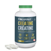 Organika Canadian-Made Creatine Capsules- Pure Micronized Creatine Monohydrate - Helps Build Lean Muscle, Improve Recovery and Performance for Men and Women- 300vcaps