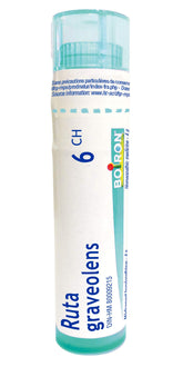 Boiron Ruta graveolens 6ch,Homeopathic medicine. Each tube contains 4 g (approximately 80 pellets)