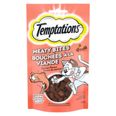 TEMPTATIONS Meaty Bites Cat Treats Adult, Salmon Flavour, 42.5g Pouch (7 Pack)