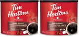 Tim Horton's 100% Arabica Dark Roast, Ground Coffee, 875g/30.86 Ounce (Pack of 2)